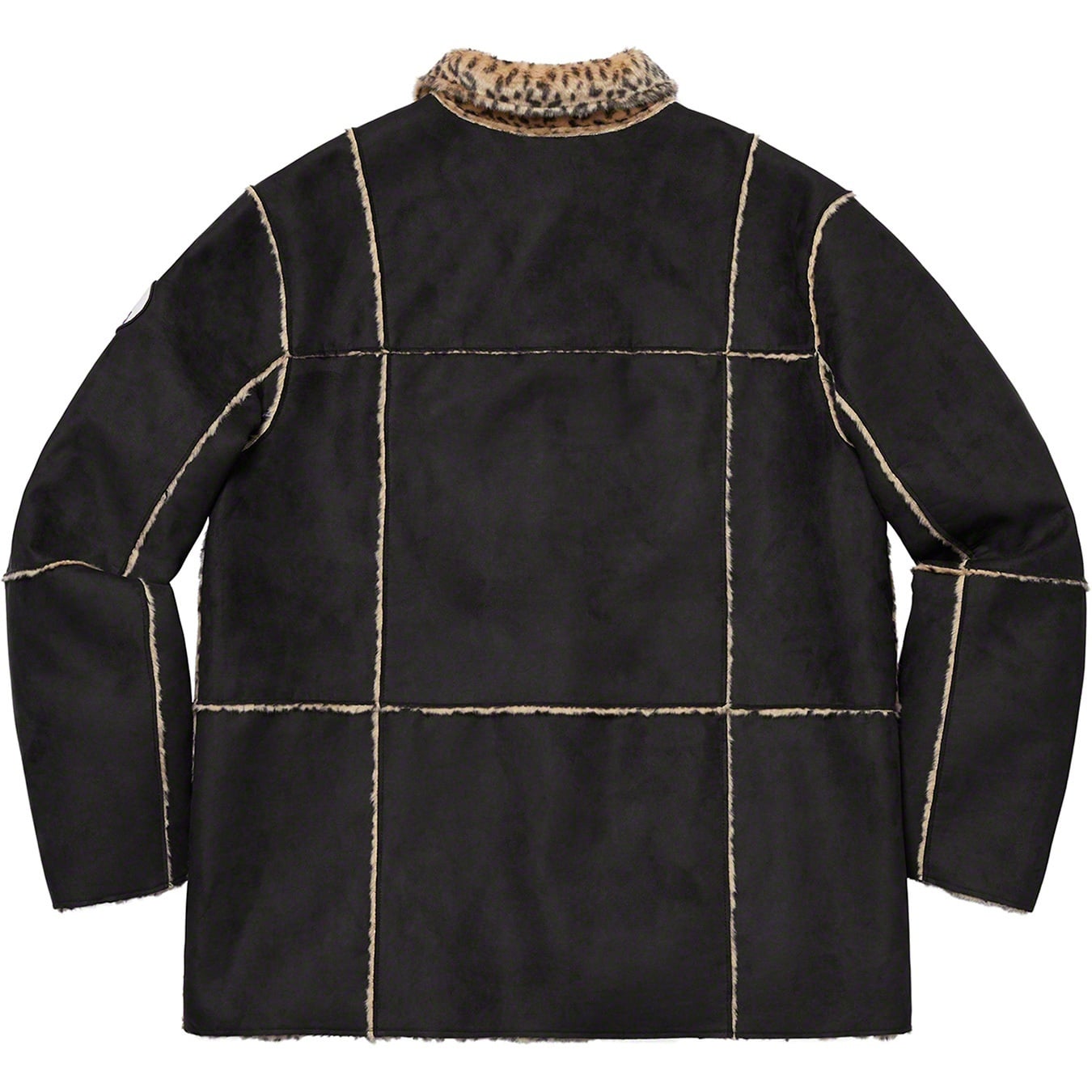 Reversible Faux Suede Leopard Coat view 15